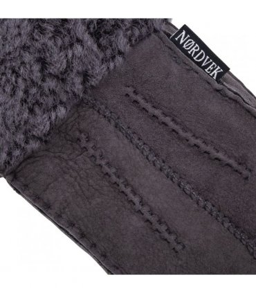 Nordvek Womens Sheepskin Gloves With Fur Cuff - 301-100
