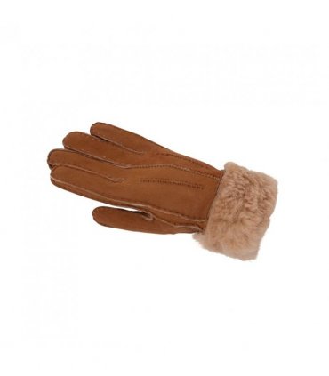 Nordvek Womens Sheepskin Gloves With Fur Cuff - 301-100