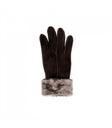 Nordvek Womens Sheepskin Gloves With Fur Cuff - 301-100