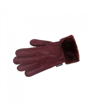 Nordvek Womens Sheepskin Gloves With Fur Cuff - 301-100