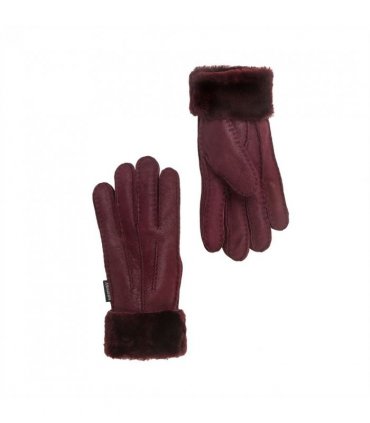 Nordvek Womens Sheepskin Gloves With Fur Cuff - 301-100