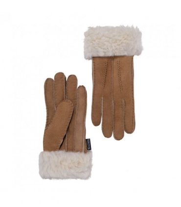 Nordvek Womens Sheepskin Gloves With Fur Cuff - 301-100