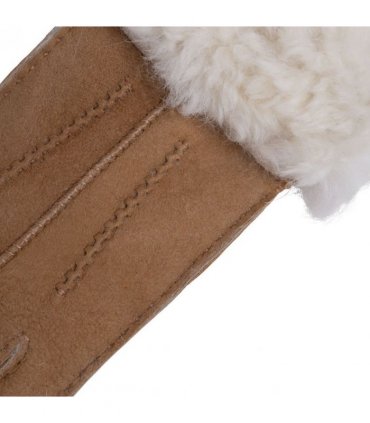 Nordvek Womens Sheepskin Gloves With Fur Cuff - 301-100