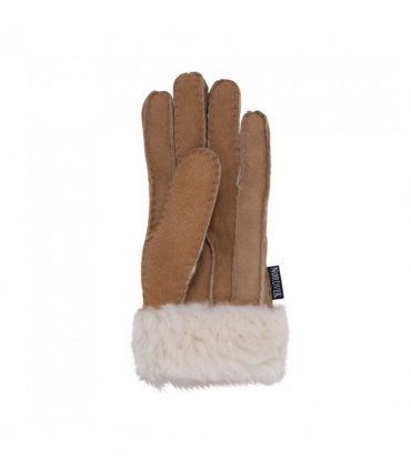 Nordvek Womens Sheepskin Gloves With Fur Cuff - 301-100