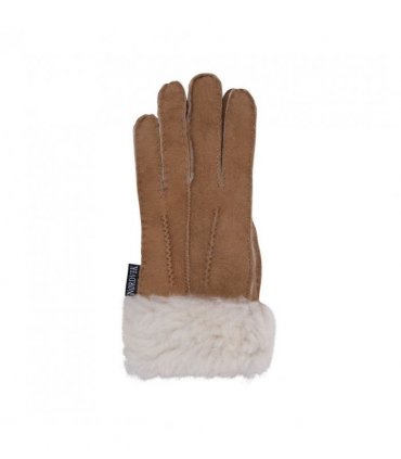 Nordvek Womens Sheepskin Gloves With Fur Cuff - 301-100