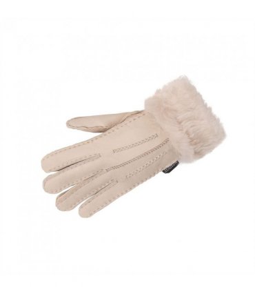 Nordvek Womens Sheepskin Gloves With Fur Cuff - 301-100