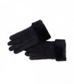 Nordvek Womens Sheepskin Gloves With Fur Cuff - 301-100