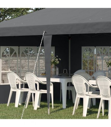 Outsunny 3 x 6m Heavy Duty Gazebo Marquee Party Tent with Storage Bag Grey