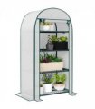 Outsunny 80 x 49 x 160cm Mini Greenhouse Portable Green House with Shelf White