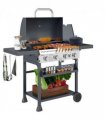 Outsunny 4+1 Burner Propane Gas Barbecue Grill with Thermometer, Bottle Opener