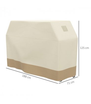 Outsunny Barbecue Covers, Waterproof UV Protection Rip-Proof, 188 x 71 x 125cm