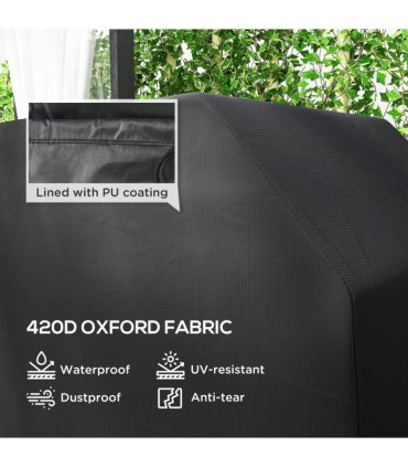 Outsunny Barbecue Covers, Waterproof UV Protection Rip-Proof, 147 x 61 x 120cm