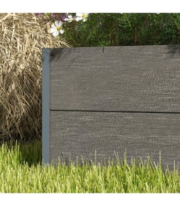 Outsunny Raised Garden Bed with Trellis and Drainage Hole, Planter Box, Grey
