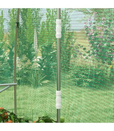 Outsunny Polytunnel Green House with Sprinkler System, Wide Door, 4 x 3(m)