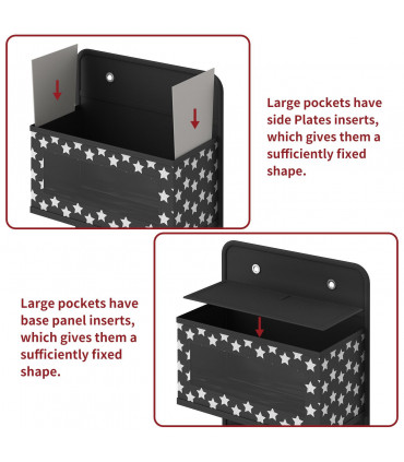 4TIER BLACK HANGING ORGANISER 1010278