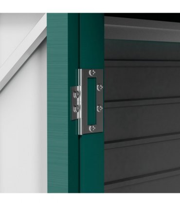 Outsunny 8 x 4FT Metal Garden Storage Shed with Double Doors and 2 Vents, Green