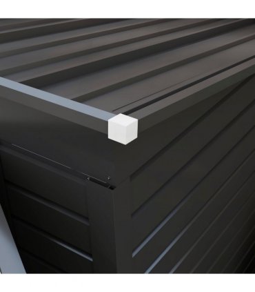 Outsunny 8 x 4FT Metal Garden Storage Shed with Double Doors and 2 Vents, Grey