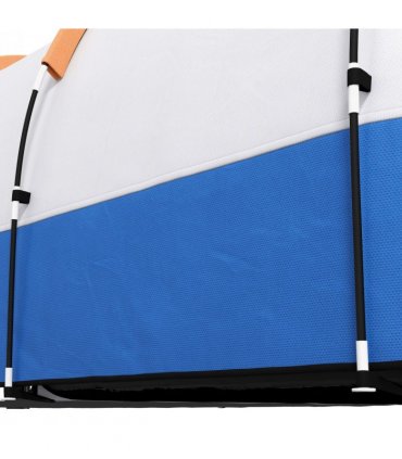 Outsunny 2-3 Man Camping Tunnel Tent with Bedroom and Living Room, Orange