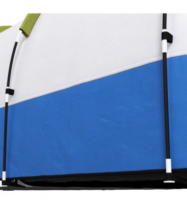 Outsunny 2-3 Man Camping Tunnel Tent with Bedroom and Living Room, Green