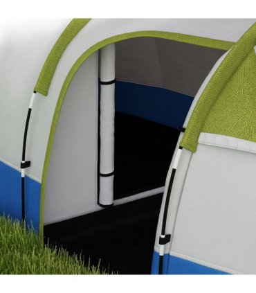 Outsunny 2-3 Man Camping Tunnel Tent with Bedroom and Living Room, Green