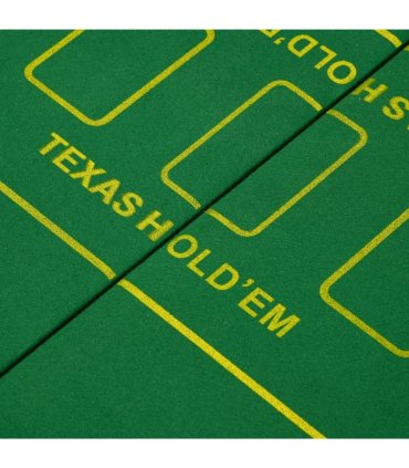 SPORTNOW Foldable Poker Mat, 10-Player Table Top with Cup Holders, Carry Bag