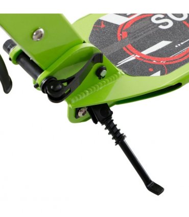 HOMCOM Teens Adult Kick Scooter Fold Adjust 14+ w/ Dual Brake System Green