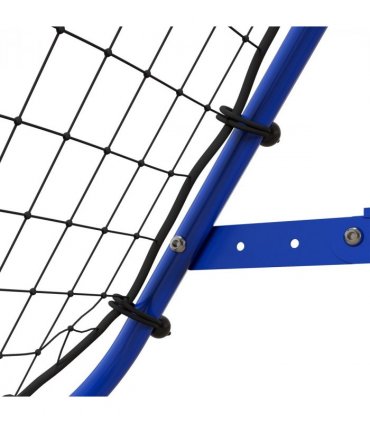 HOMCOM Rebounder Net Kids Adults Football Training Aid Adjustable Blue