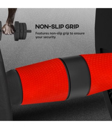 HOMCOM 20kg Adjustable 2 IN 1 Barbell Dumbbells Weight Set for Body Fitness