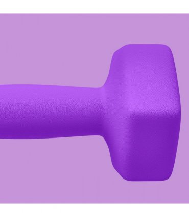 SPORTNOW Set of 2 Hexagonal Dumbbells Weights Pair, 2 x 4kg, Purple