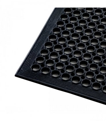 Doortex® Open-Top Black Anti-Fatigue Mat - 90 x 150cm