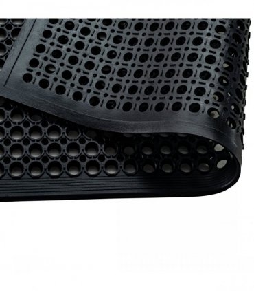 Doortex® Open-Top Black Anti-Fatigue Mat - 90 x 150cm