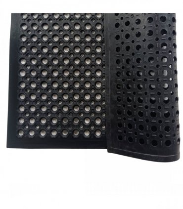 Doortex® Open-Top Black Anti-Fatigue Mat - 90 x 150cm