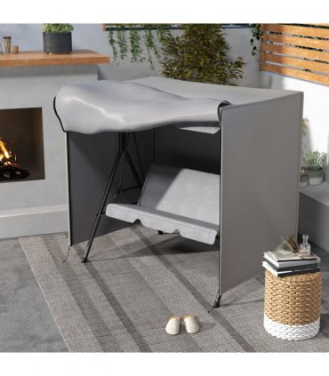Outsunny Garden Furniture Protector Patio Swing Chair Cover Light Grey