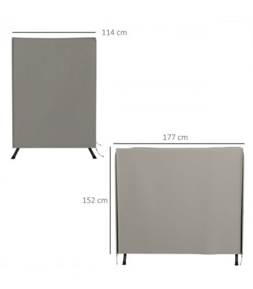 Outsunny Garden Furniture Protector Patio Swing Chair Cover Light Grey