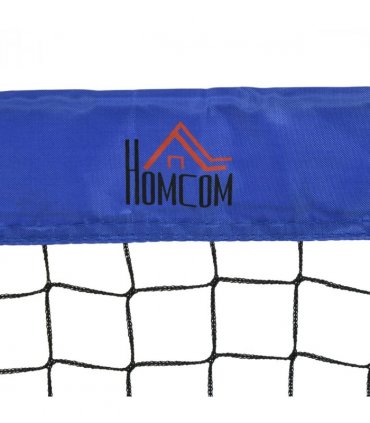 HOMCOM Football Goal Folding Outdoor with All Weather Net 6'x3' Blue