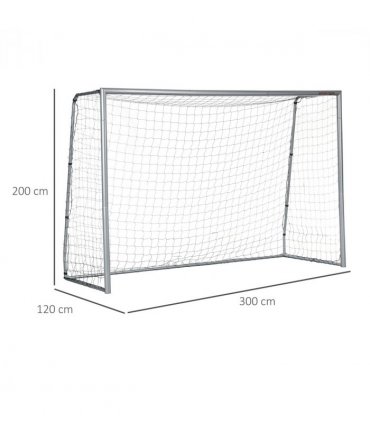 SPORTNOW 10ft x 6.5ft Football Goal, Simple Set Up Football Training Net