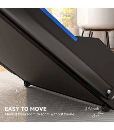 HOMCOM 1-6 km/h Folding Motorised Treadmill Walking w/ Remote Control, Blue