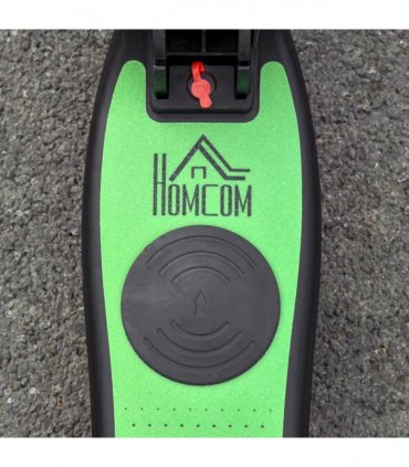 HOMCOM Folding Electric Scooter with Rear Wheel Brake, Green