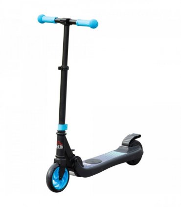 HOMCOM Folding Electric Scooter with Rear Wheel Brake, Sky Blue