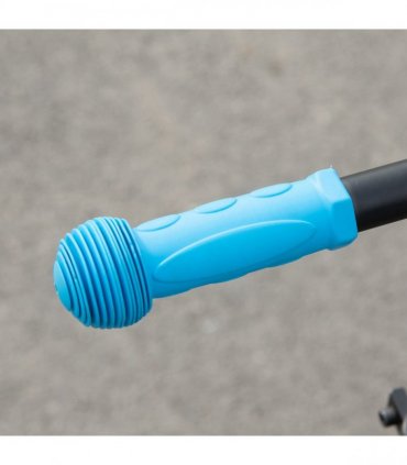 HOMCOM Folding Electric Scooter with Rear Wheel Brake, Sky Blue