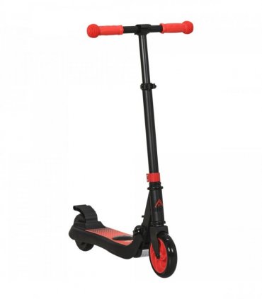 HOMCOM Folding Electric Scooter with Rear Wheel Brake, Red