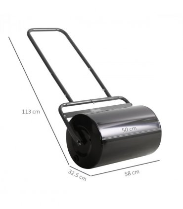 Outsunny Combination Push w/ 38L Sand or Water Garden Black