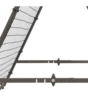 HOMCOM Rebounder Net Football Target Goal with Adjustable Angles, Black