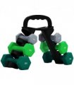 SPORTNOW Dumbbells Set with Carry Storage Rack, 2 x 1kg, 2 x 2kg, 2 x 3kg