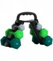 SPORTNOW Dumbbells Set with Carry Storage Rack, 2 x 1kg, 2 x 3kg, 2 x 5kg