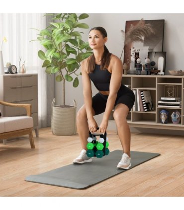 SPORTNOW Dumbbells Set with Carry Storage Rack, 2 x 1kg, 2 x 3kg, 2 x 5kg