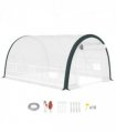 Outsunny Walk-in Tunnel Greenhouse, Upgraded Structure, Mesh Door & Windows