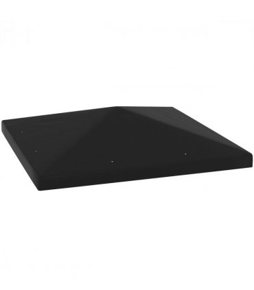 Outsunny 3 x 3(m) Gazebo Canopy Replacement Cover, UPF30+, Black