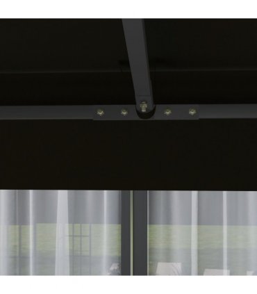 Outsunny 3 x 3(m) Gazebo Canopy Replacement Cover, UPF30+, Black