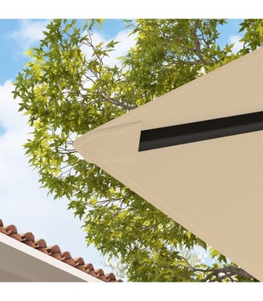 Outsunny 3 x 3(m) Gazebo Canopy Replacement Cover with Drain Holes, Beige